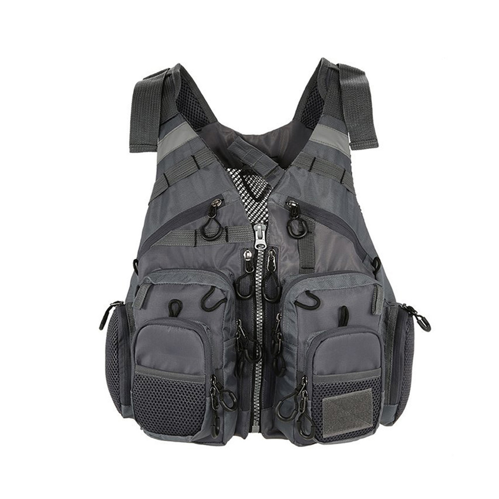 Wholesale Breathable Polyester Mesh Design Fishing Vest Fishing Safety