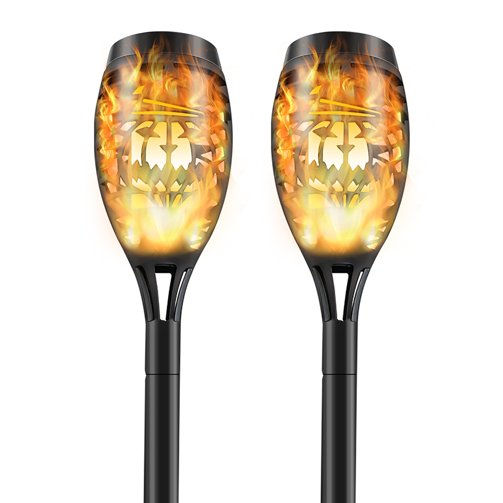 3W Led Solar Flame Light IP65 Waterproof Halloween Outdoor Courtyard Lamp Lawn Ornaments For Garden Patio Driveway Pathway Warm color