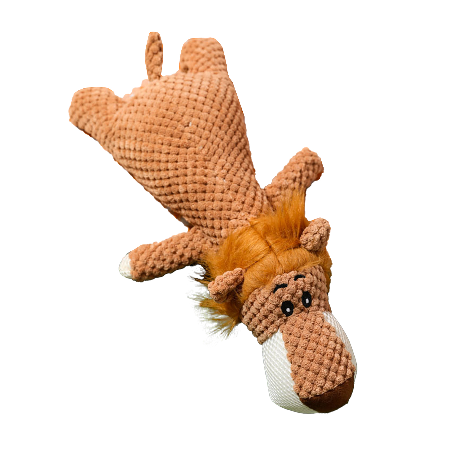 Pet Dog Plush Chewing Toy Cartoon Animal Shape Bite-resistant Tooth Cleaning Interactive Sound Toy plush lion