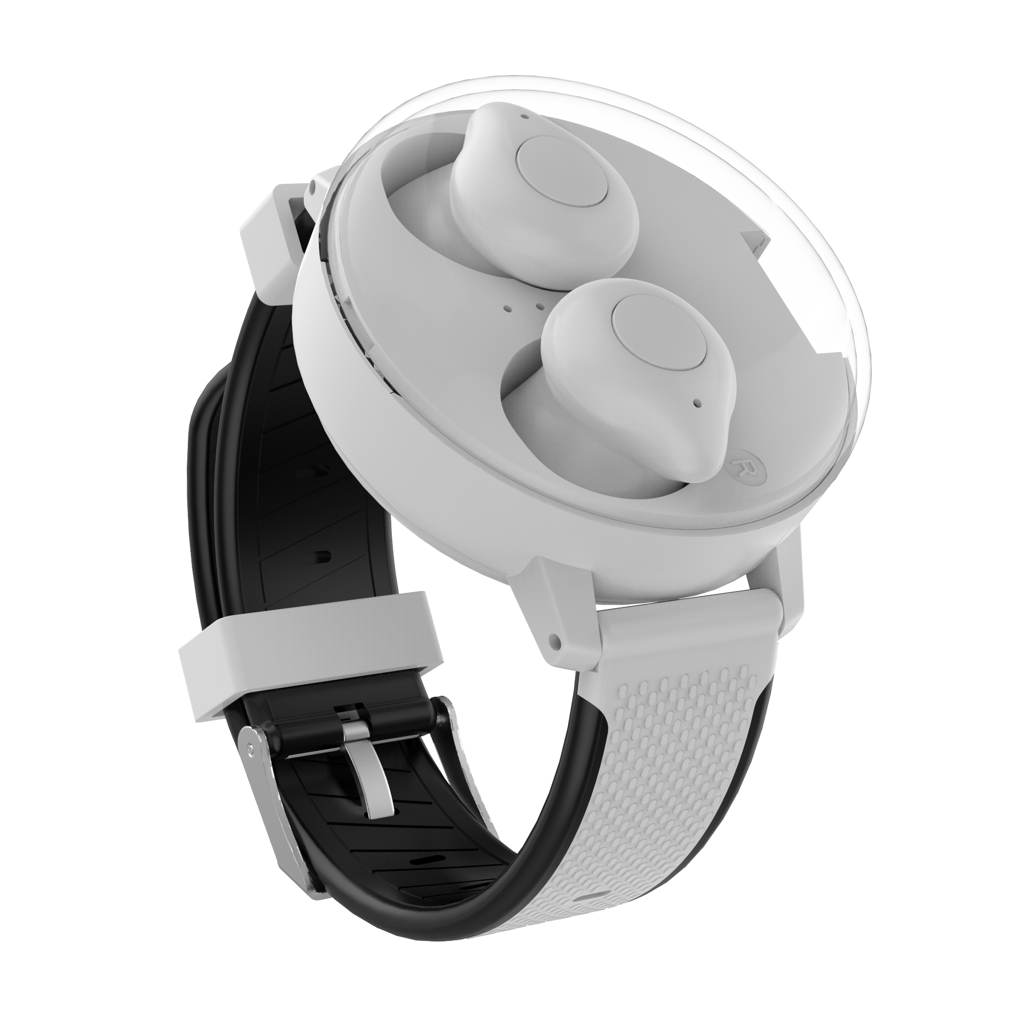 Bluetooth TWS Stereo Wireless Headphones 5.0 Charging Headset for Running white