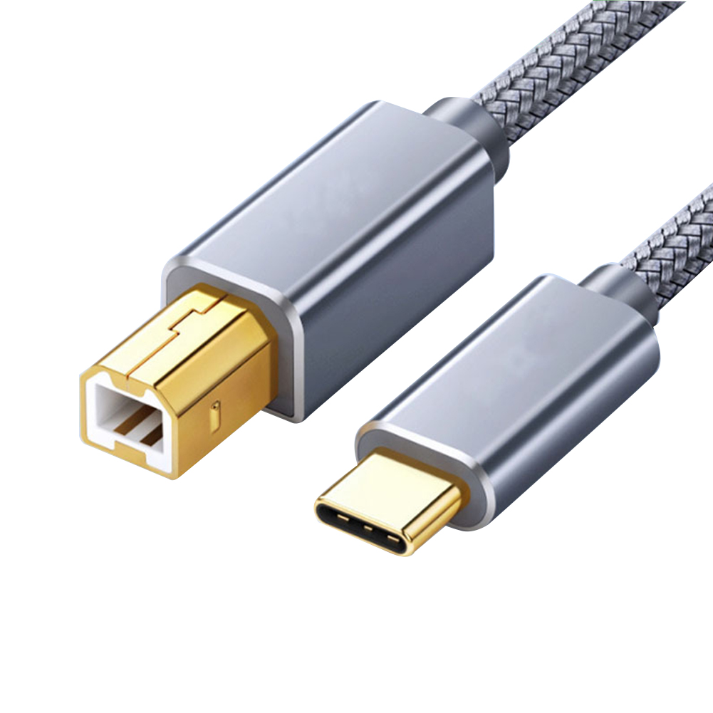 Type-c To Usb Printer Cable Data Line Scanner Fax Machine Printing Cord Universal Electronic Piano Line 1.5 meters