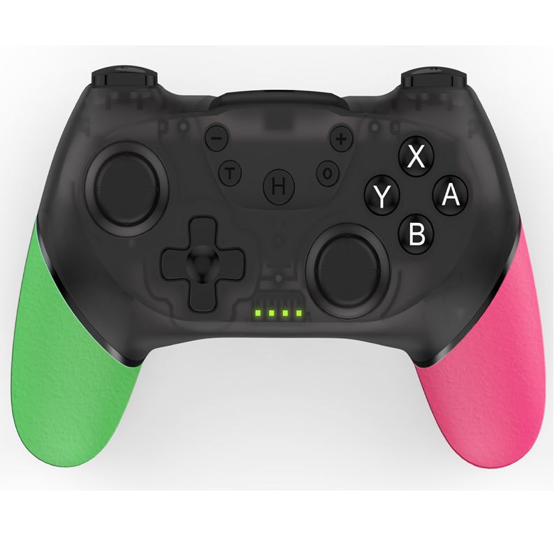 Wireless Game Controller for Nintendo Switch Pro Console Control Handle Motor Vibration NFC Sensor function green+pink