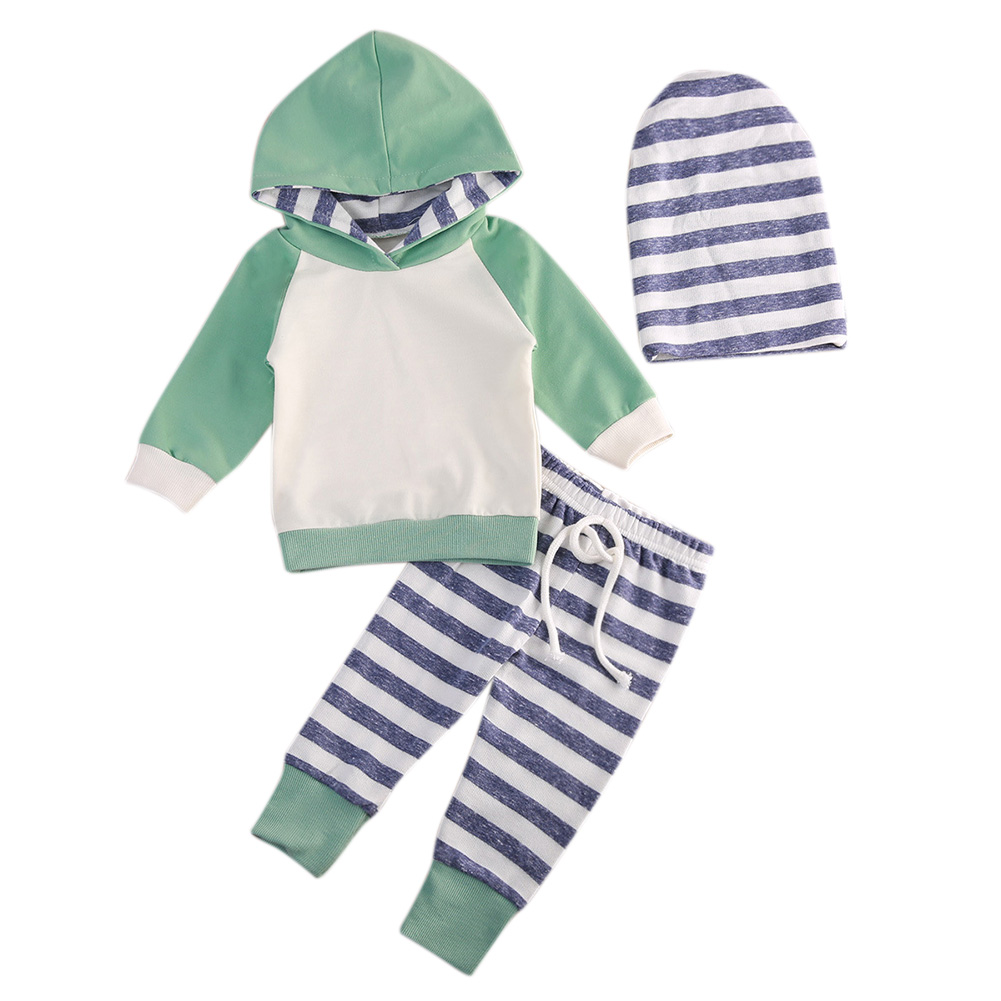 Wholesale Cute Baby Cotton Suit Infant Toddler Hooded Long-Sleeve ...