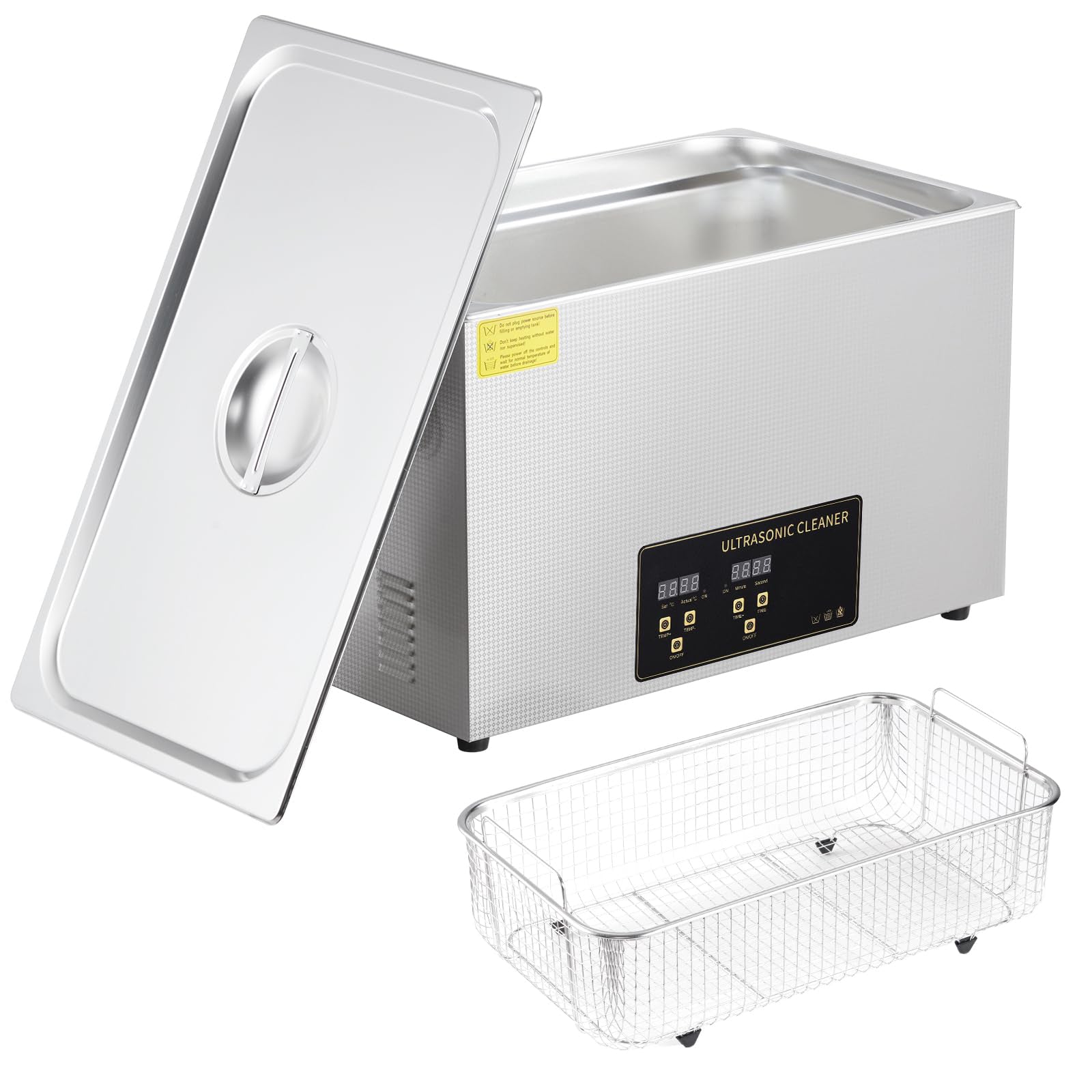 US GARVEE Ultrasonic Cleaner 600W 30L Ultrasonic Jewelry Cleaner Machine with Digital Timer Heater