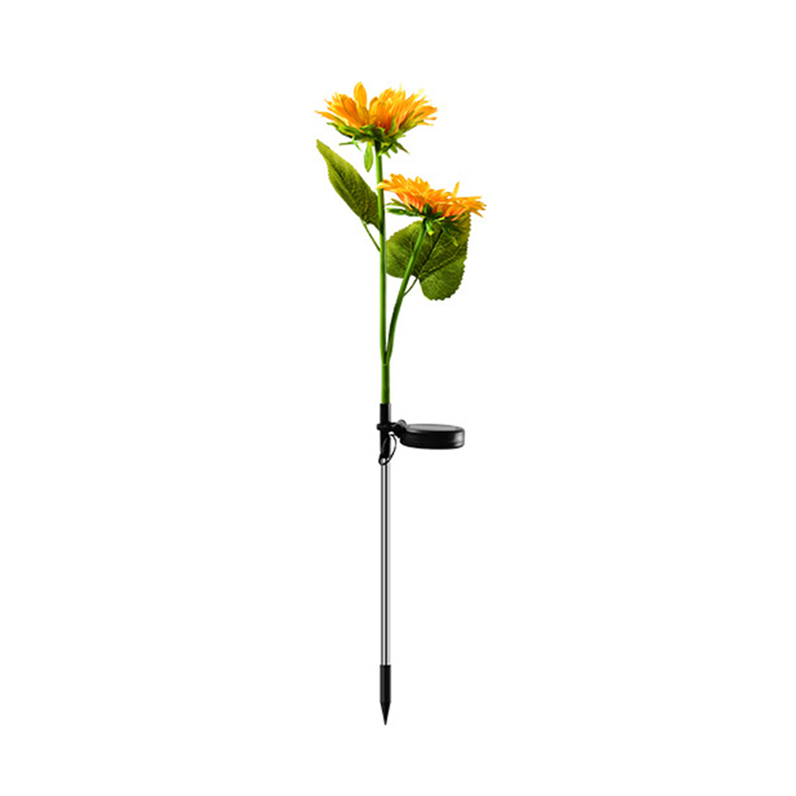 2pcs LED Solar Sunflowers Lights IP65 Waterproof Automatic On/off Garden Lights