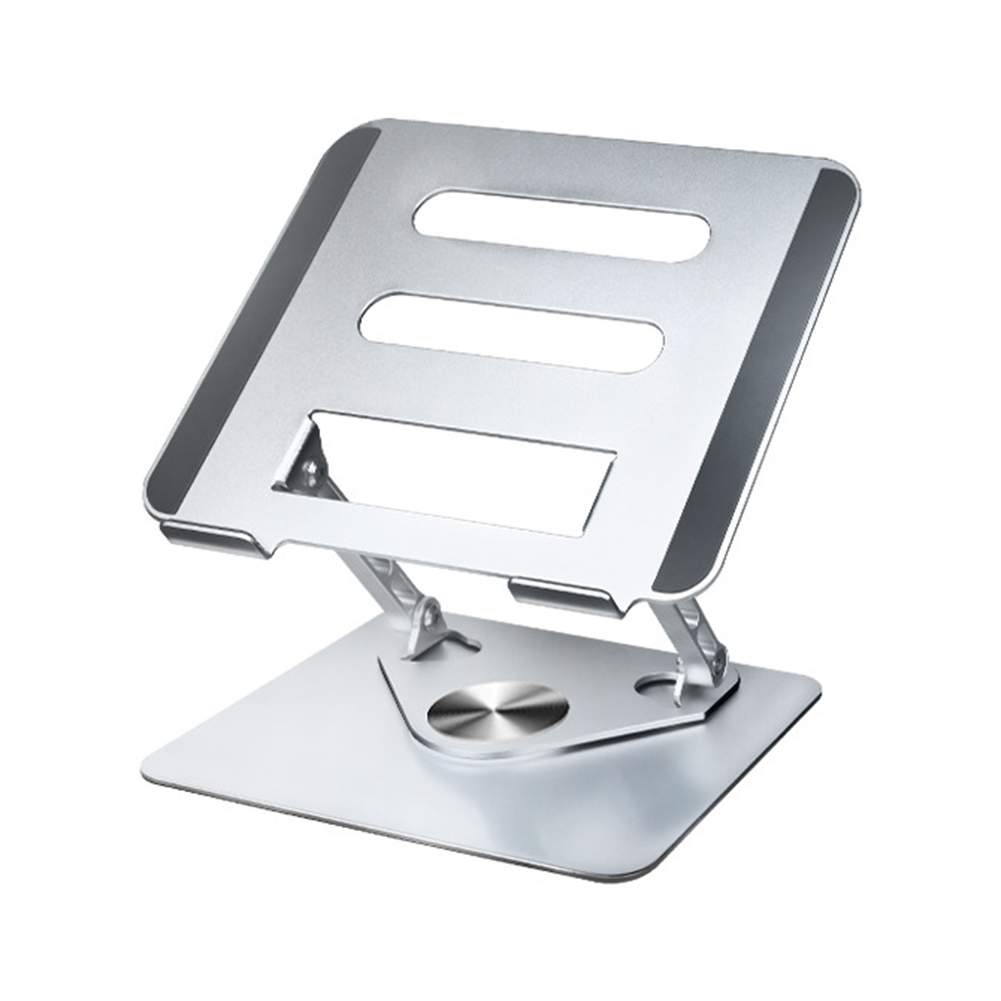 N8 Laptop Stand Aluminum Alloy Computer Folding Riser Adjustable Laptops PC Tabletop Mount For Notebook Tablet Computer XZ05 silver