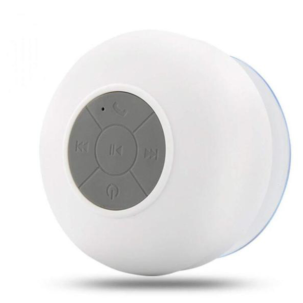 Portable Bluetooth-compatible  Speaker Wireless Waterproof Speaker Hands-free Car Speaker Loudspeaker Suitable For Mobile Phone Pc White