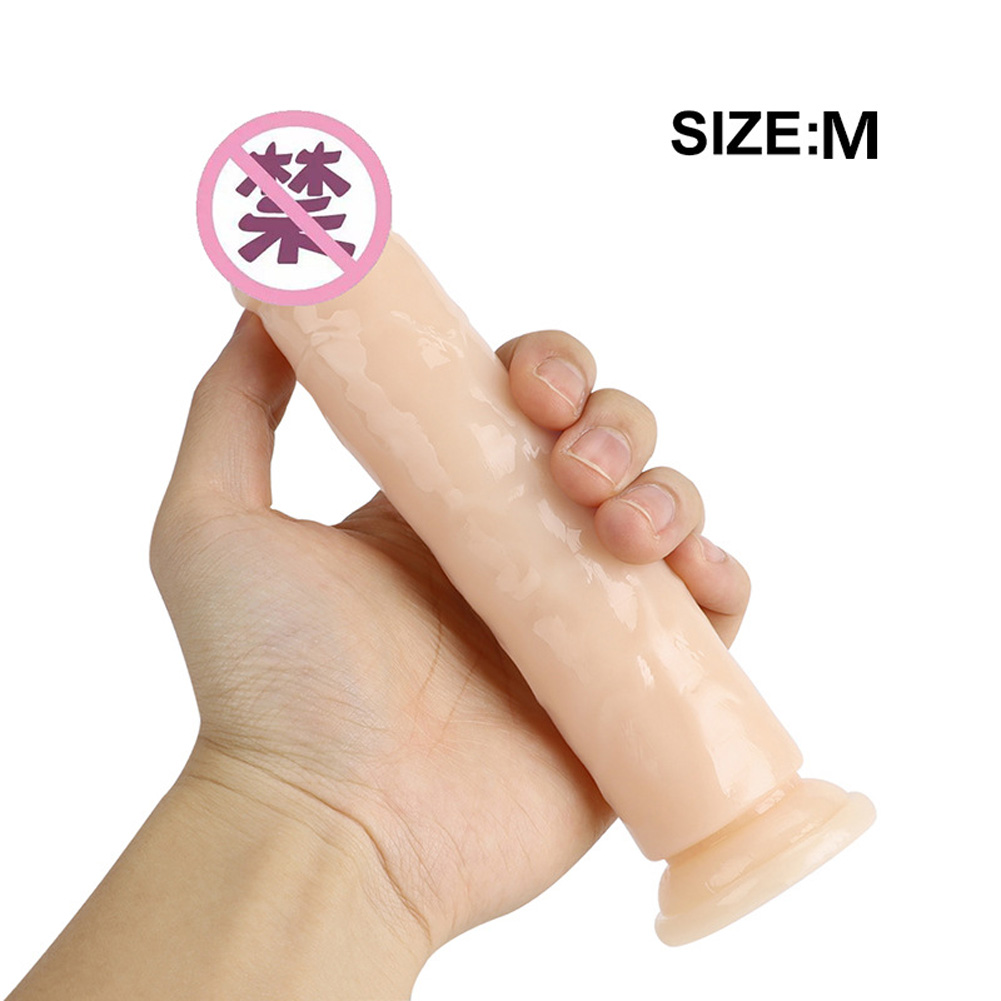 Wholesale Dildo With Suction Cup Female Masturbation Device Adult Sex Toys Fake Big Penis Anal Butt Plug Erotic Supplies YL21001-M skin color medium From China