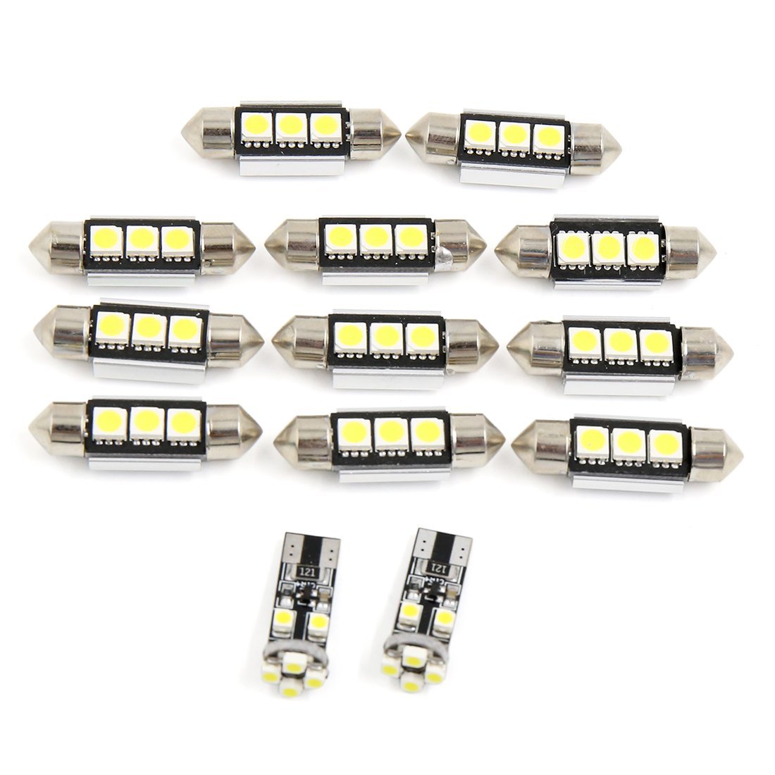 Wholesale 13pcs White Car Dome Map Reading Led Interior