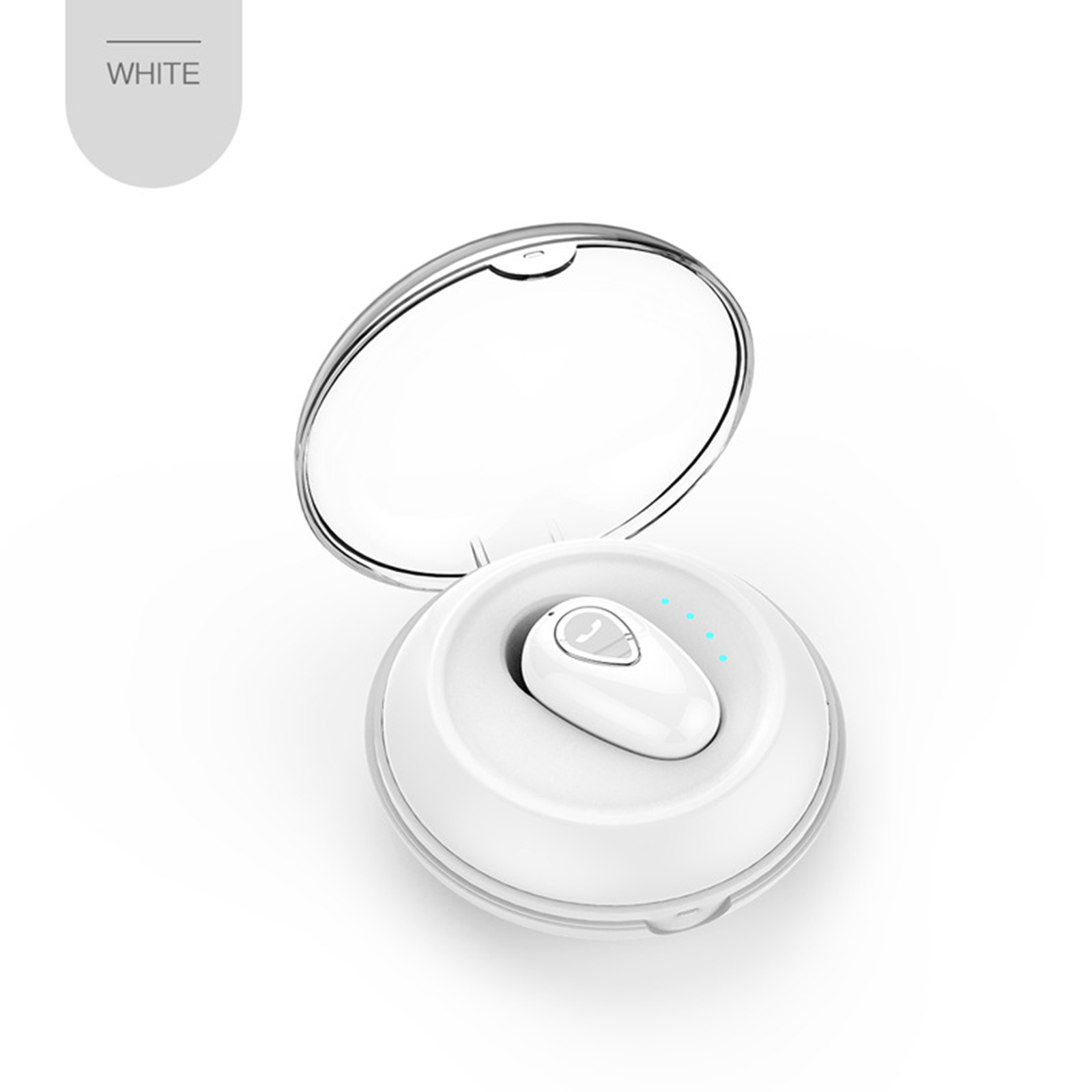 Yx01 Bluetooth-compatible Headset Wireless In-ear Mini Sports Earbuds Invisible Stereo Music Earphone White