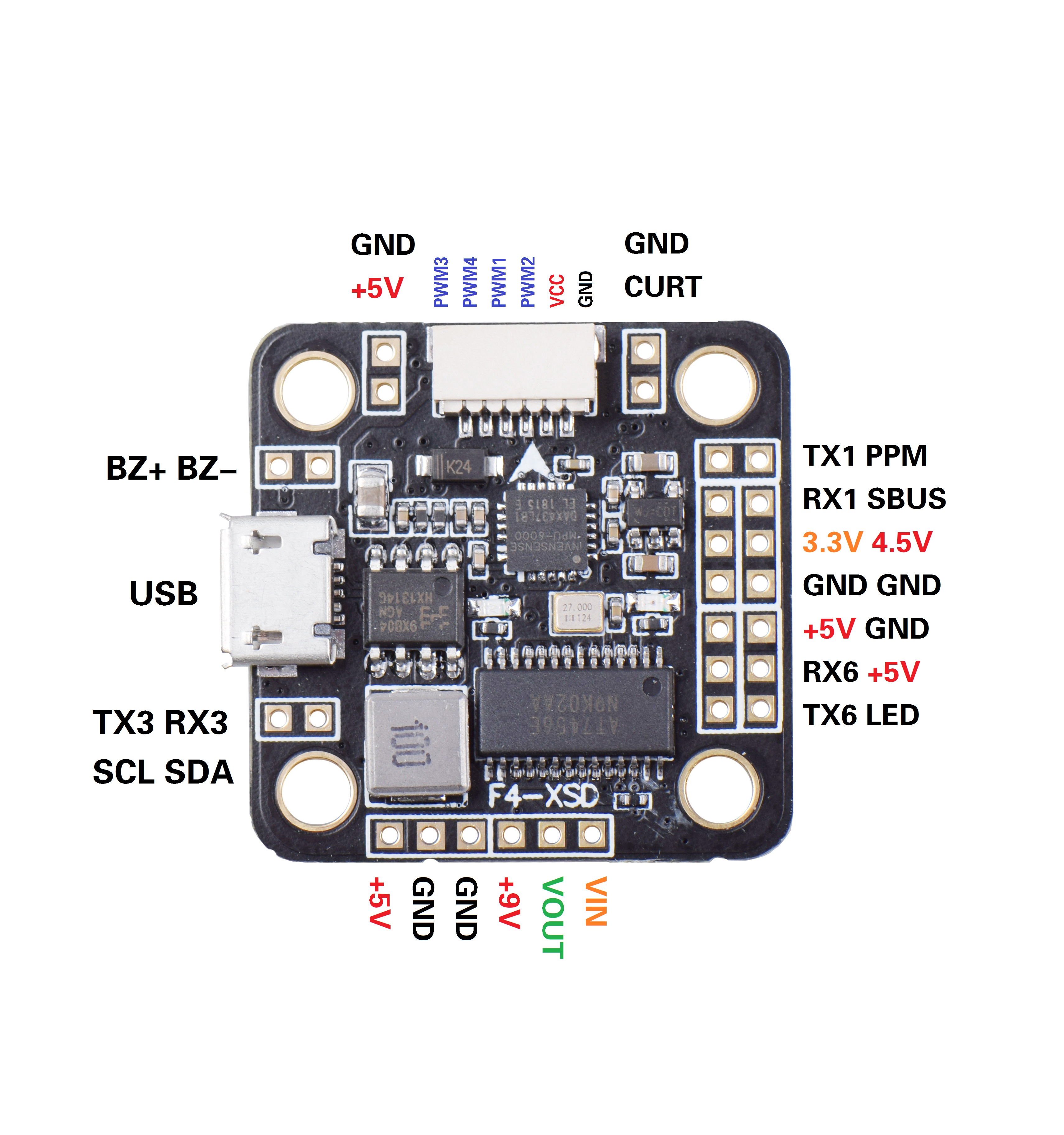 Wholesale Betaflight F4XSD Flight Controller Board 26S Builtin OSD