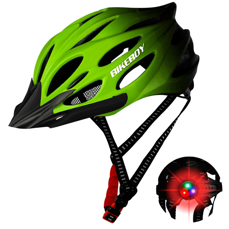 Men Women Piece Molding Cycling Helmet for Head Protection Bikes Equipment  Gradient green_One size