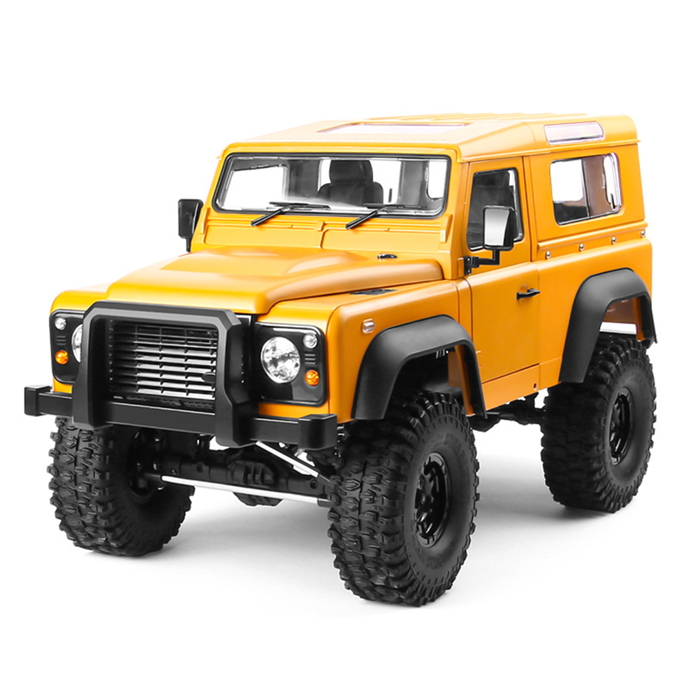 Mn999 Full Scale 2.4g 4wd Climbing Car Toys 550 Motor Wear-resistant Fall-resistant 7.4v Large-capacity Lithium Battery Remote  Control  Car Yellow