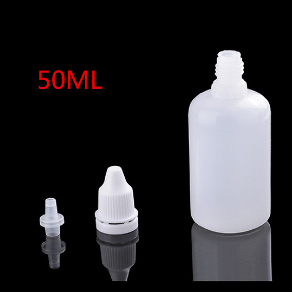 5ml/10ml/30ml/50ml Empty Plastic Squeezable Dropper Bottles Eye Liquid Dropper Eyes Drop Refillable Bottle