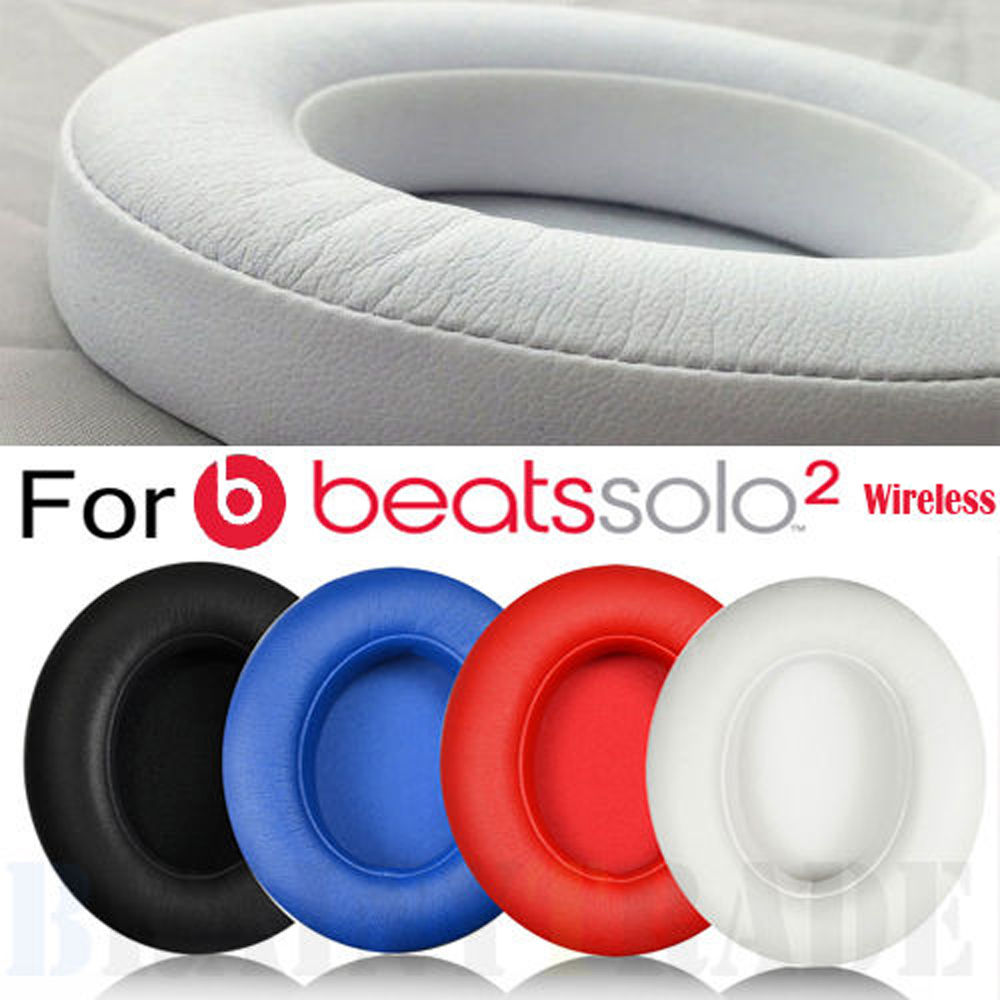 1 Pair Replacement Ear Pads Cushion for Beats Solo 2.0 3.0 Wireless Bluetooth Earphone red