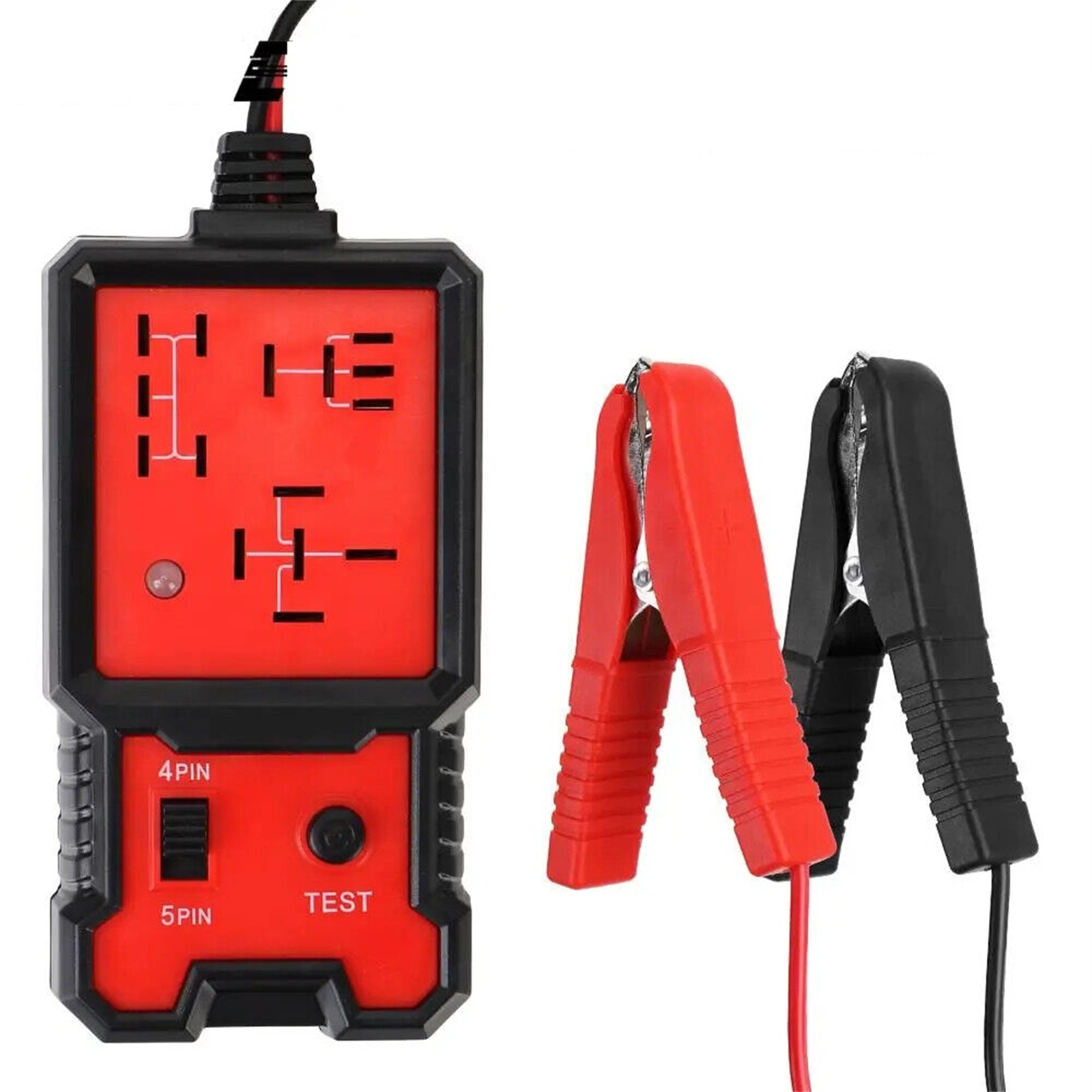 Automotive Relay Tester Car Battery Tester With Clips LED Light Electronic Automotive Relay Tester 12V Car Relay Tester For Auto Repairing relay battery tester