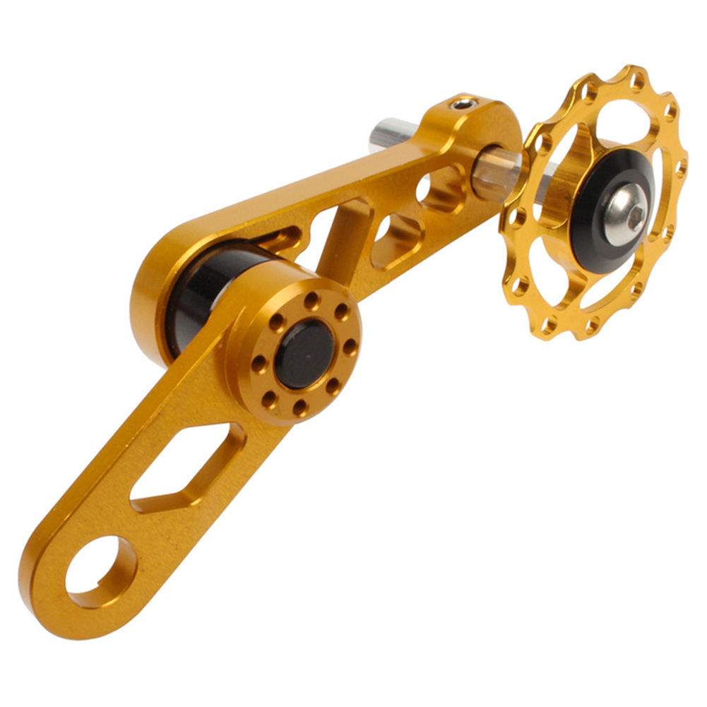 Litepro Folding Bike Chainring Tensioner Rear Derailleur Chain Guide Pulley for Oval Tooth Plate Wheel Chain Xipper Bike parts Gold