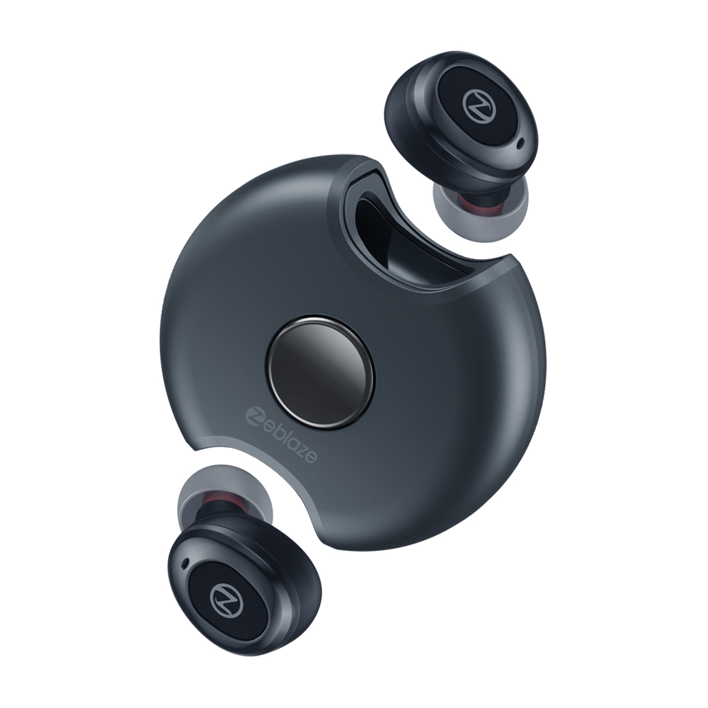 Zeblaze Zepods? Totally Wireless Earphones Bluetooth5.0 360¡ã Rotation Design 18Hour Battery Life Fast Charging black