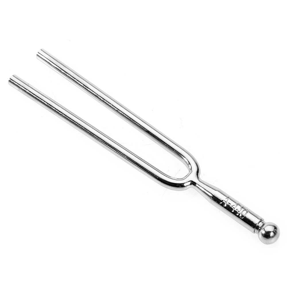 440Hz A Tone Stainless Steel Tuning Fork Violin Guitar Piano Tuner  Silver (transparent pp hanging bag packaging)