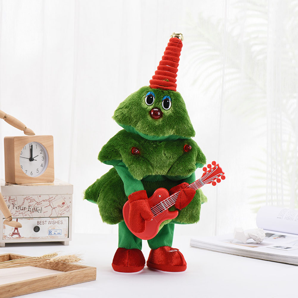 Christmas Tree Electric Plush Toy Funny Singing Dancing Music Xmas Tree Doll Toy