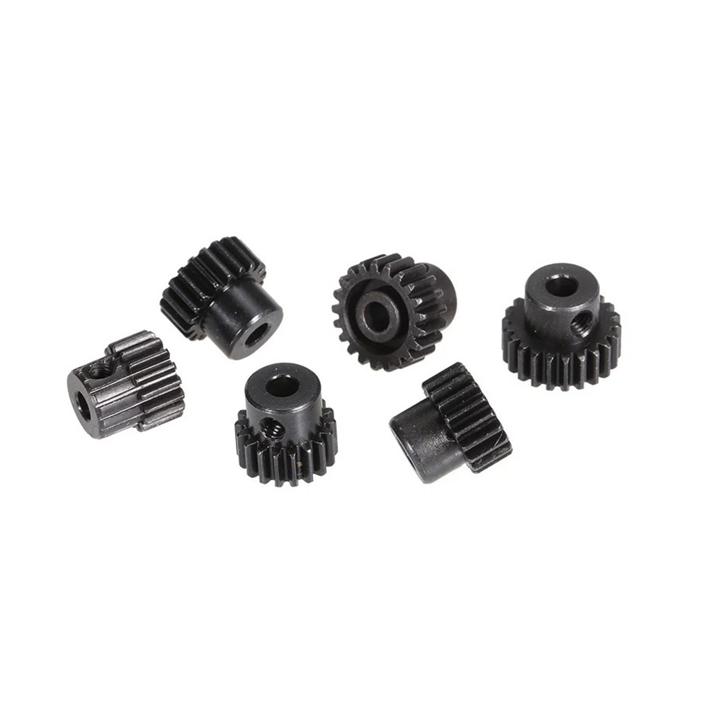 Metal Pinion Motor Gear for RC Car 1/10 RC Buggy Car Truck Motor Gears RC Car Part ZD Racing 48DP M0.53 17T 18T 19T 20T 21T 22T  Gear set (6)