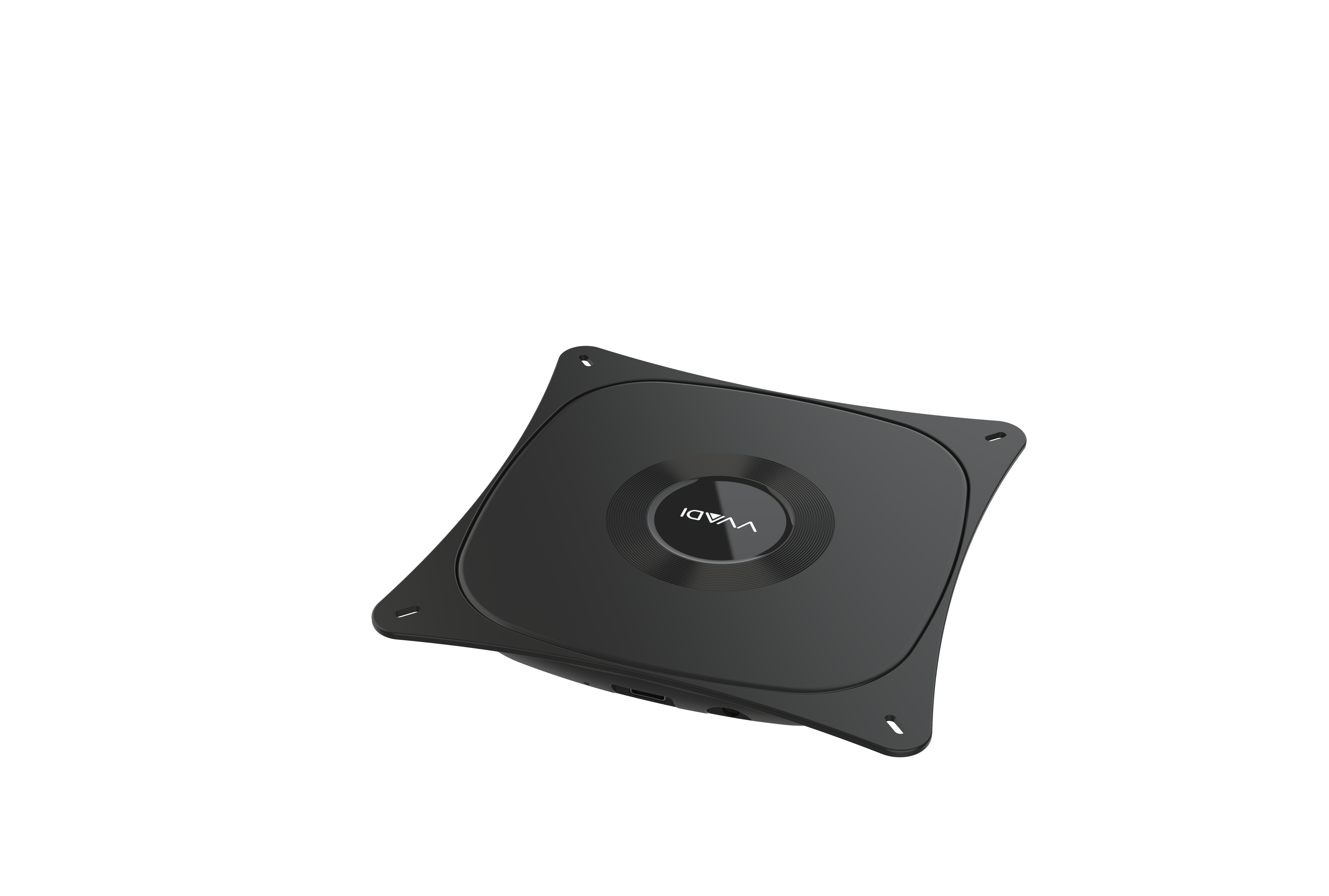 K04 Wireless Charger 10w Fast Charge Support Qi Standard 6-20mm for Hotel Restaurant Airport black