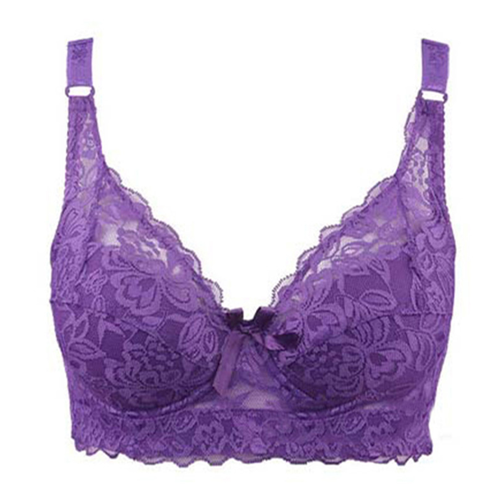 Wholesale Women Sexy Lace Breathable Comfortable Large Cup Thin Bra ...