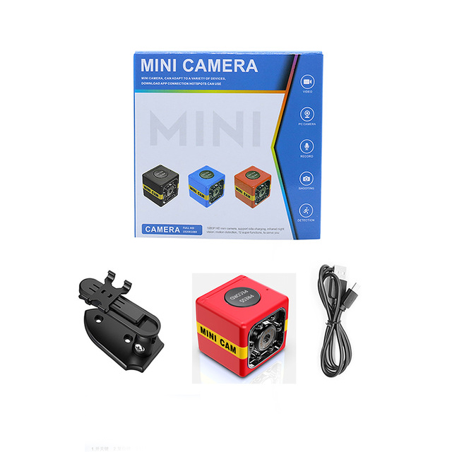 FX01 Mini Camera HD 1080P Sensor Night Vision Camcorder Motion DVR Micro Camera Sport DV Video Small Camera red