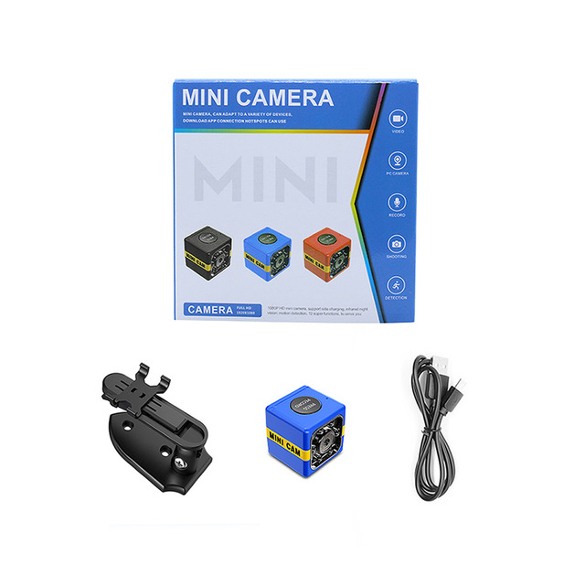 FX01 Mini Camera HD 1080P Sensor Night Vision Camcorder Motion DVR Micro Camera Sport DV Video Small Camera  blue