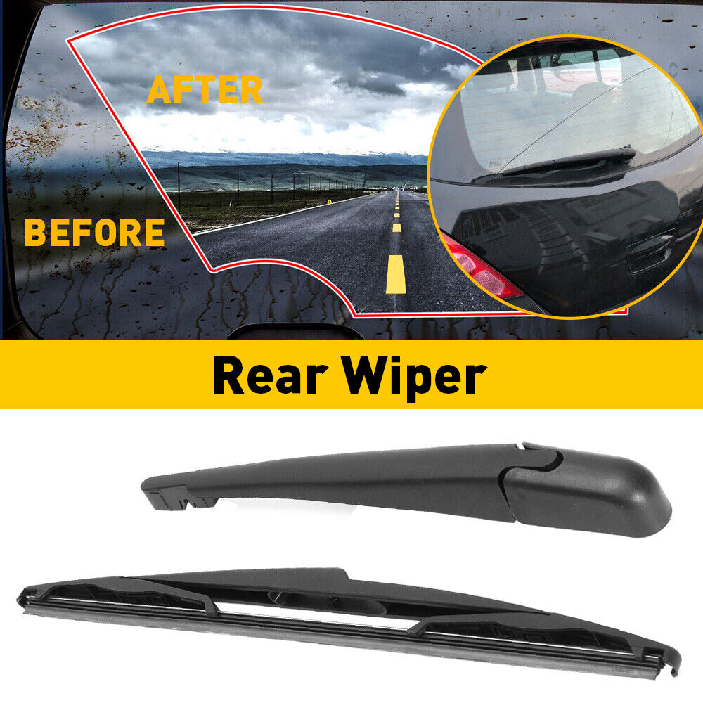 Rear Wiper Arm With Blade Compatible For Versa 2007-2012 Quest 2005-2009 Replaces 28780-EL000 28795-EL00A Back Windshield Wiper Assembly Accessories black