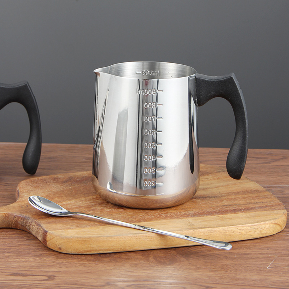 Milk Frother Cup 304 Stainless Steel Milk Frothing Pitcher Milk Coffee Cappuccino Latte Art Espresso Machine Accessories 600ml