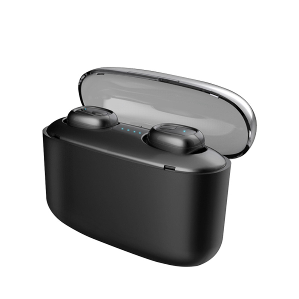 Headphone Single Earbud/Dual Earbuds Wireless Bluetooth 5.0 Sports TWS In-ear Headset black_Dual Earbuds