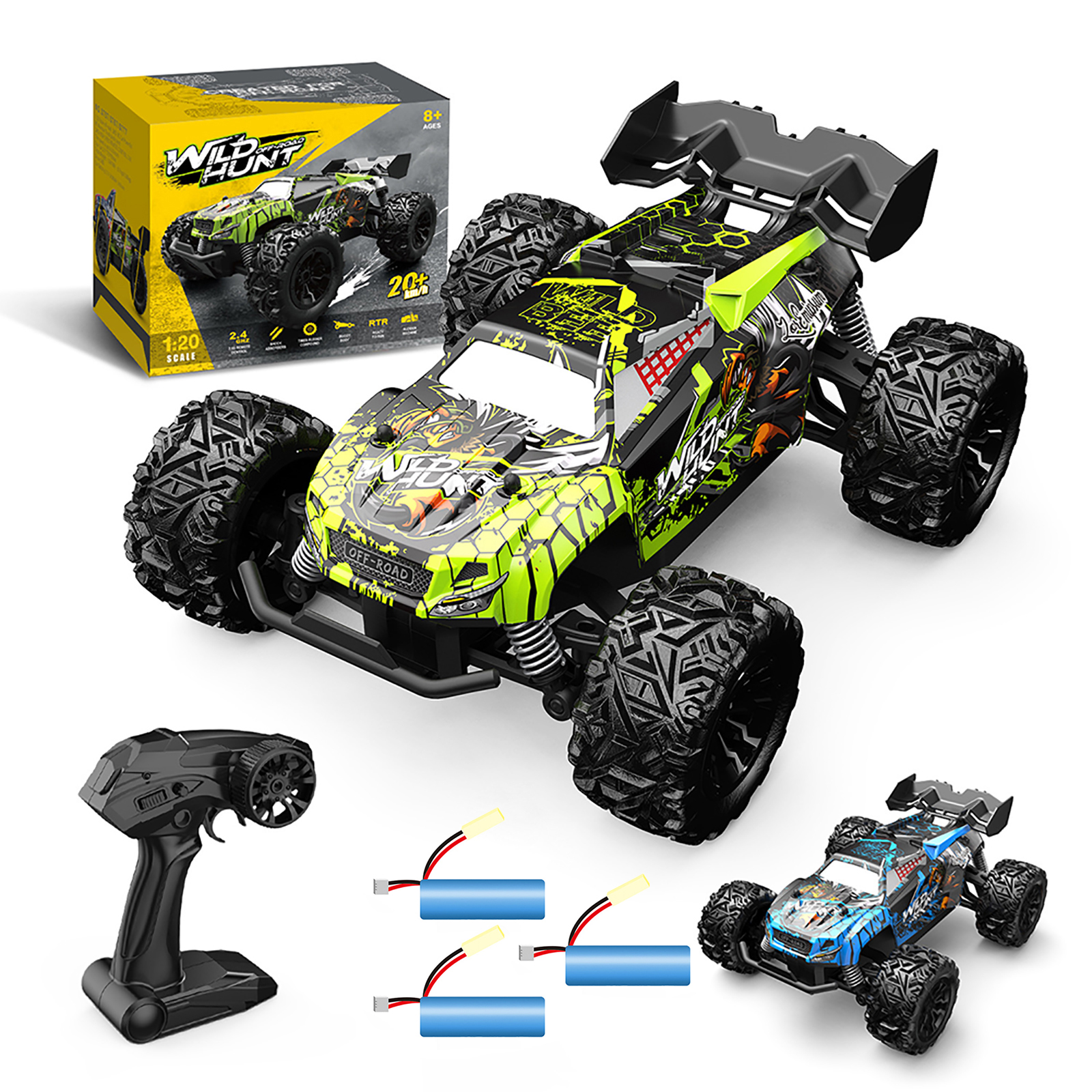 1:20 RC Car 4WD 20km/h Racing Drift Car Remote Control Off-road Vehicle Toys