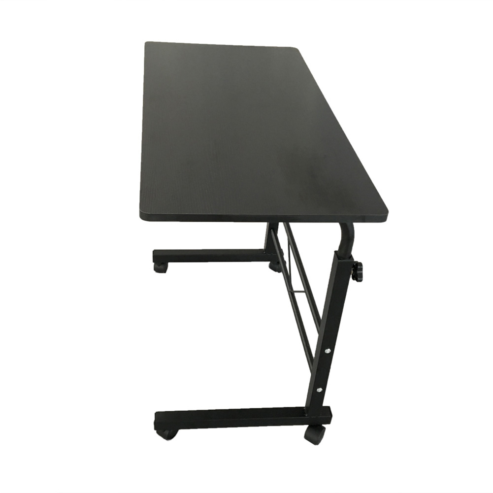 US Computer Table Black Desktop Black Pipe Rack Standing Desk Adjustable Height Movable Table black