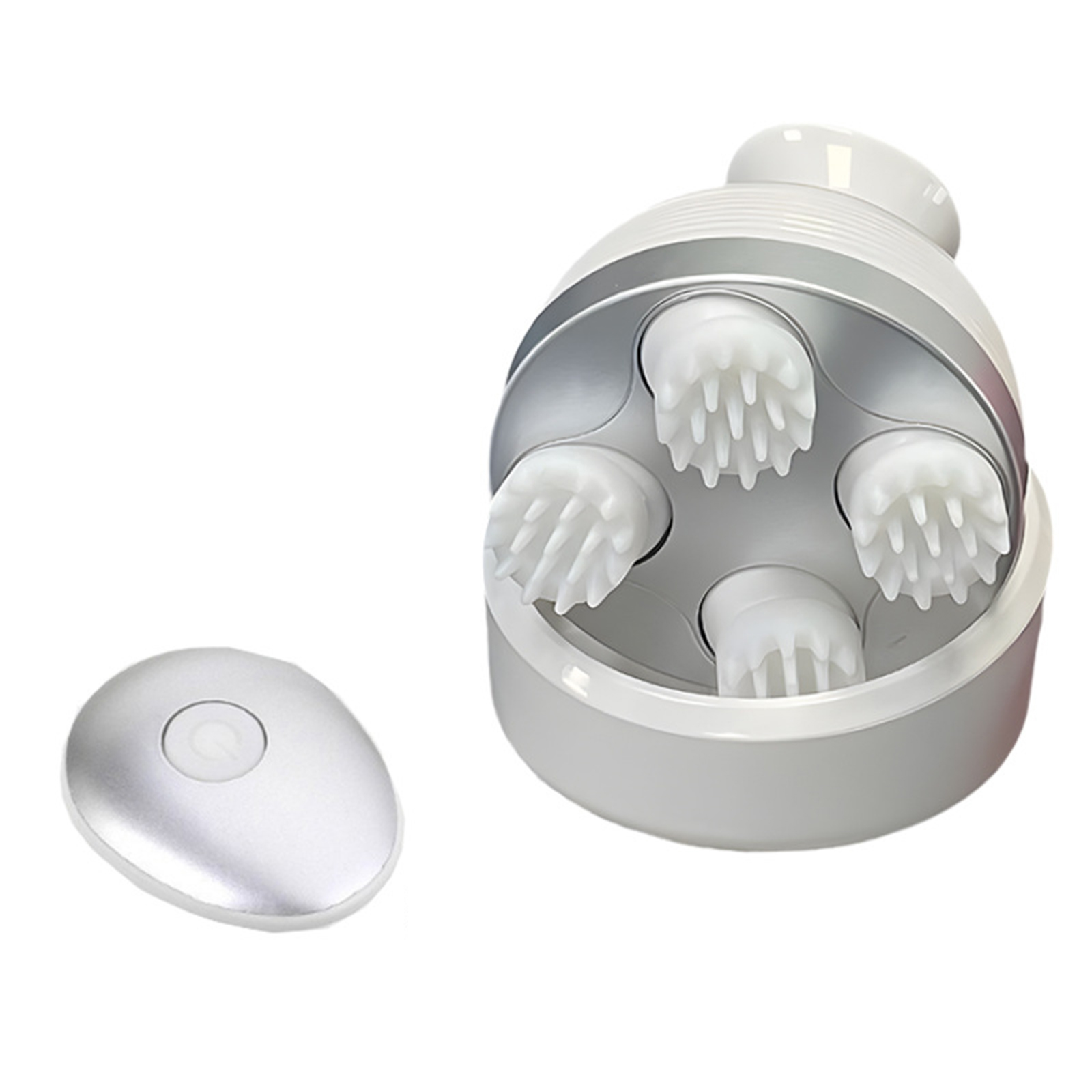 Electric Massager, 4 Head Scalp Massage with 19 Contacts Rechargeable Head Massager