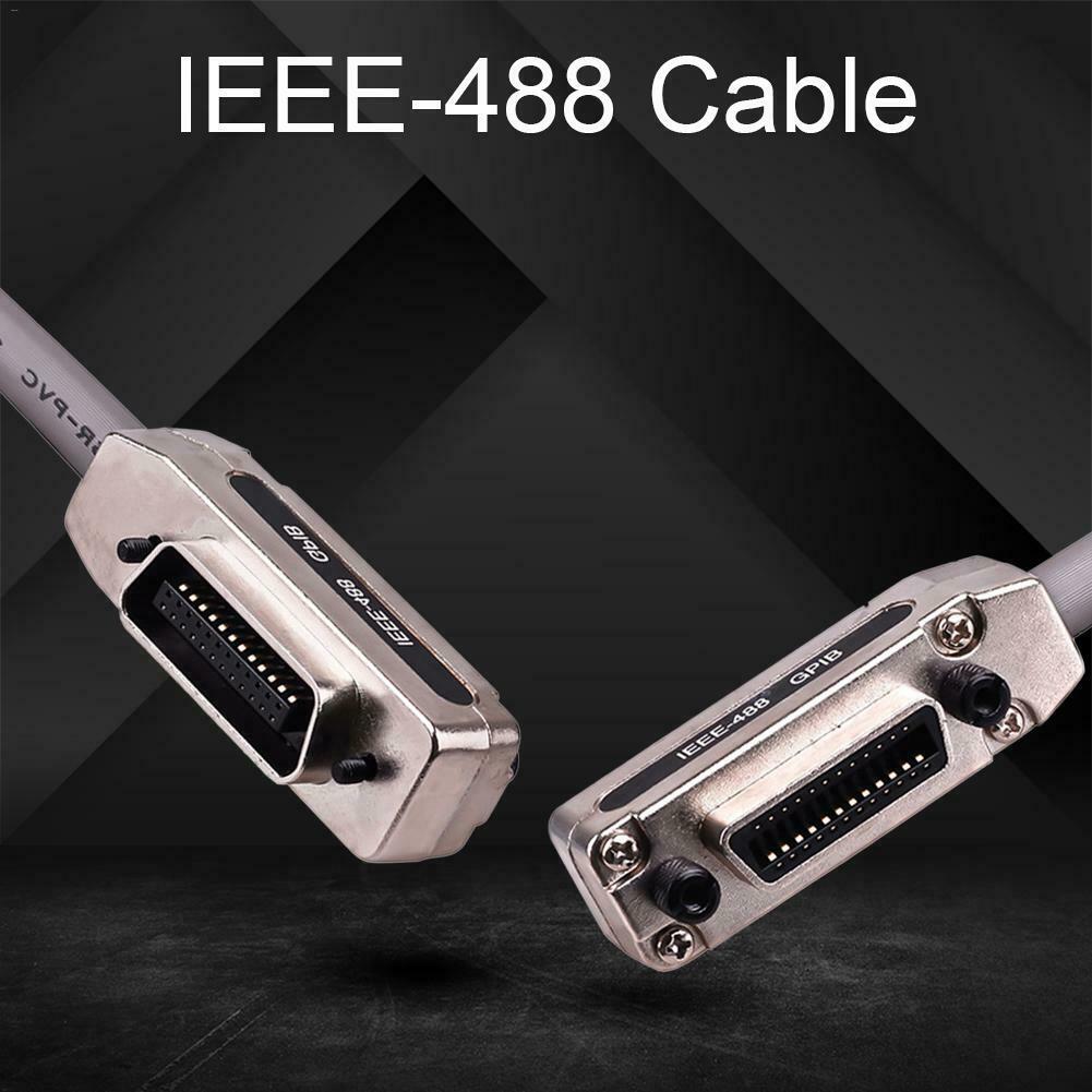 IEEE-488 Cable GPIB Cable Metal Connector Adapter Plug and Play 0.5m