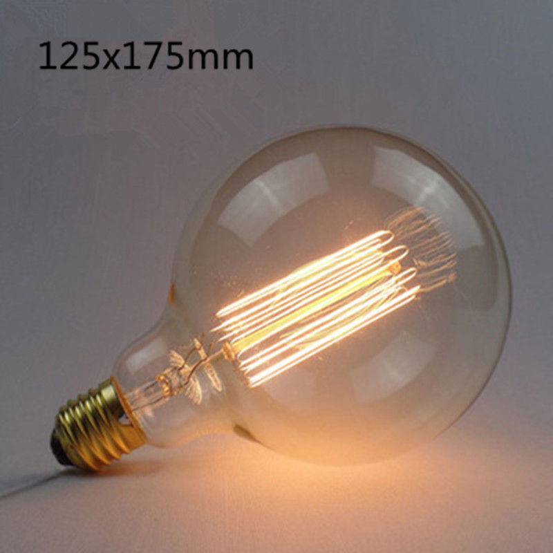 Wholesale Led Retro Style Edison Tungsten Lamp Bulb Warm Yellow Lighing Color G125 Straight Wire