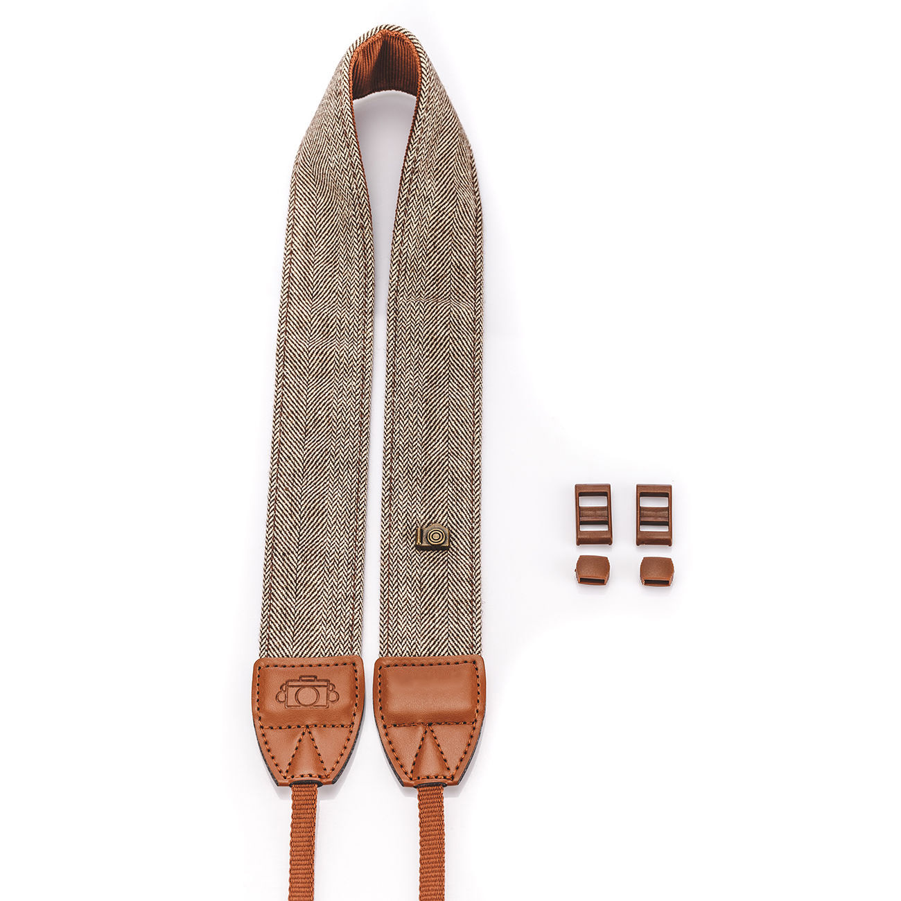 Dslr Digital Camera Strap Adjustable Shoulder Neck Strap Compatible For Nikon Canon Sony Camera Lens Belt brown