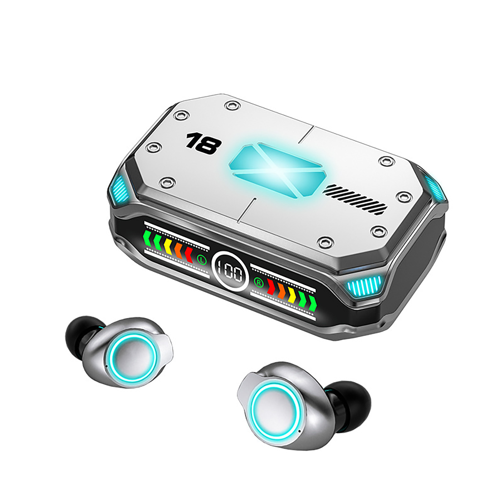 M43 Tws Wireless Headphones Bluetooth 5.3 Binaural Gaming Headset Touch Control Mini Earphones