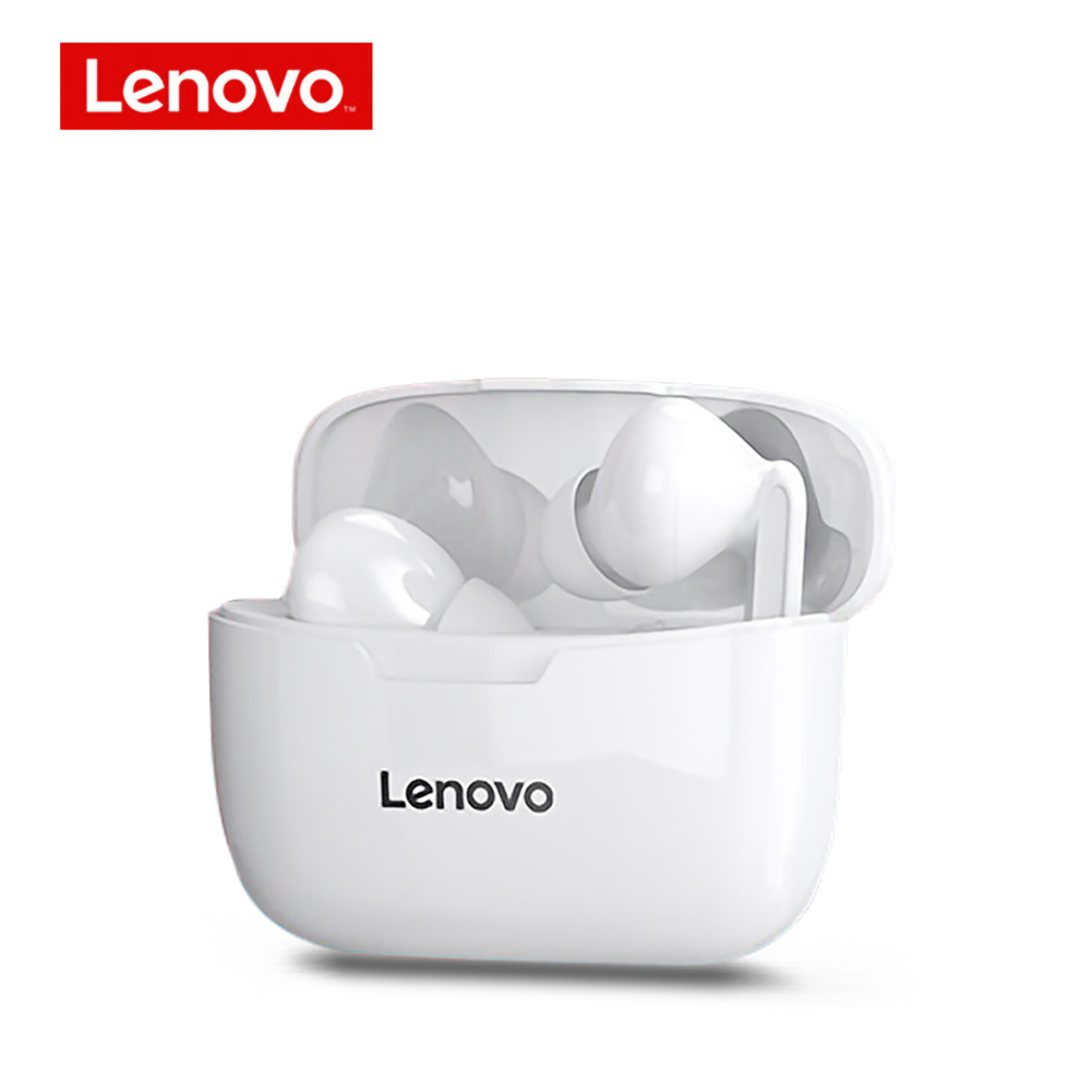 Original LENOVO Wireless Earphones Xt90 Tws Bluetooth 5.0 Sports Headphone Touch Button Ipx5 Waterproof Earplugs White