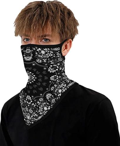 US Ear Hanging Mask Printed Pullover Outdoor Sports Headcover Casual Sunproof Mask Scarf Pattern 2 *2