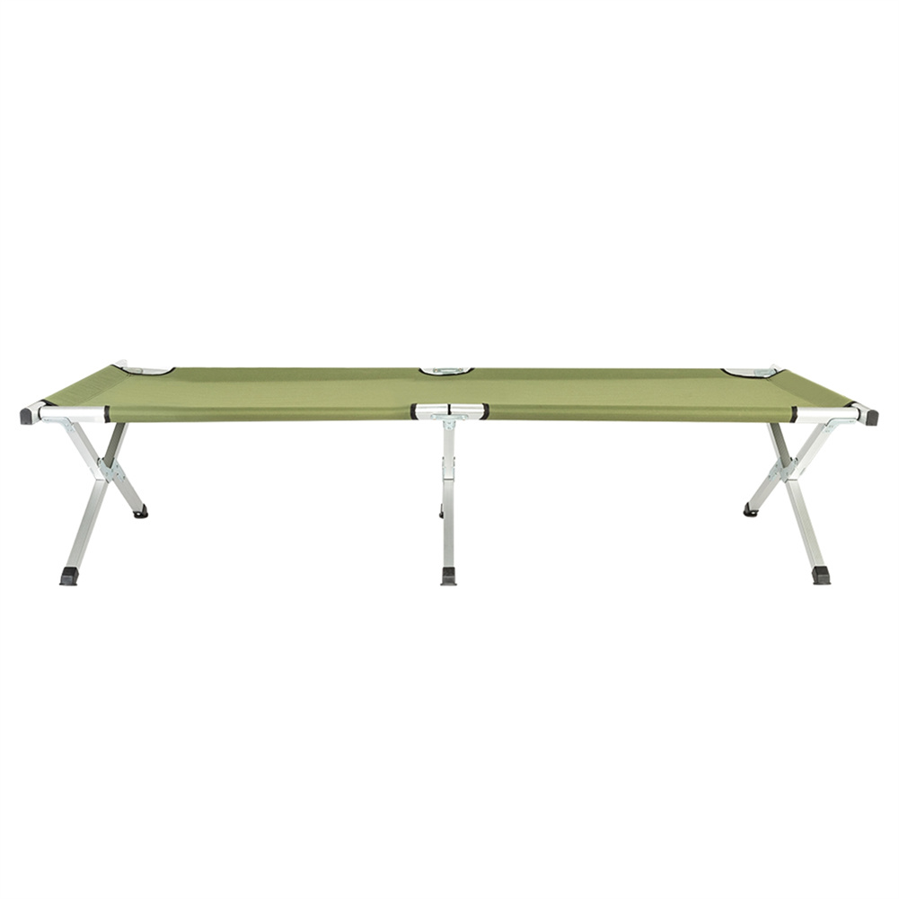 US Portable Folding Camping Cot with Carrying Bag Camping Bed Army Green