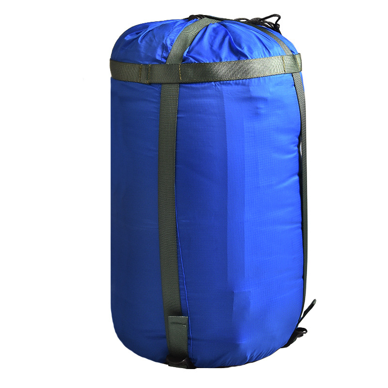 Outdoor Camping Sleeping Bag Compression Pack Leisure Hammock Storage Pack Camping Hiking Sleep Travel Bags blue_23*51cm