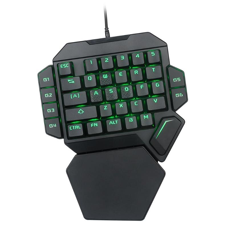 K50 Wired USB One-Handed Keyboard Macro Definition Mechanical Gaming Keypad Ergonomic Design Smooth Typing Feel K50