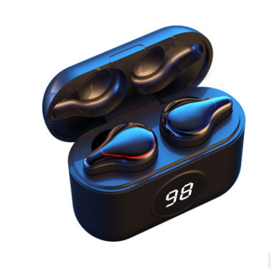 SE16S Bluetooth 5.0 Wireless Headset Waterproof Sweatproof Sports Earbuds TWS Mini Binaural In-ear Earphones With Charging Box black