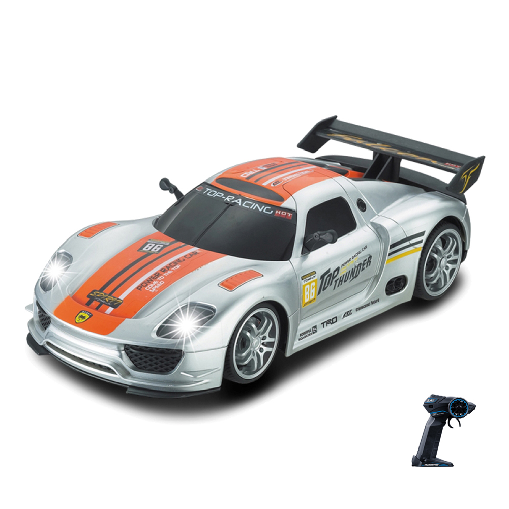 1/12 Big 2.4GHZ Super Fast Police Rc Car Remote Control Cars Toy With Lights Durable Chase Drift Vehicle Toys For Boys Kid silver