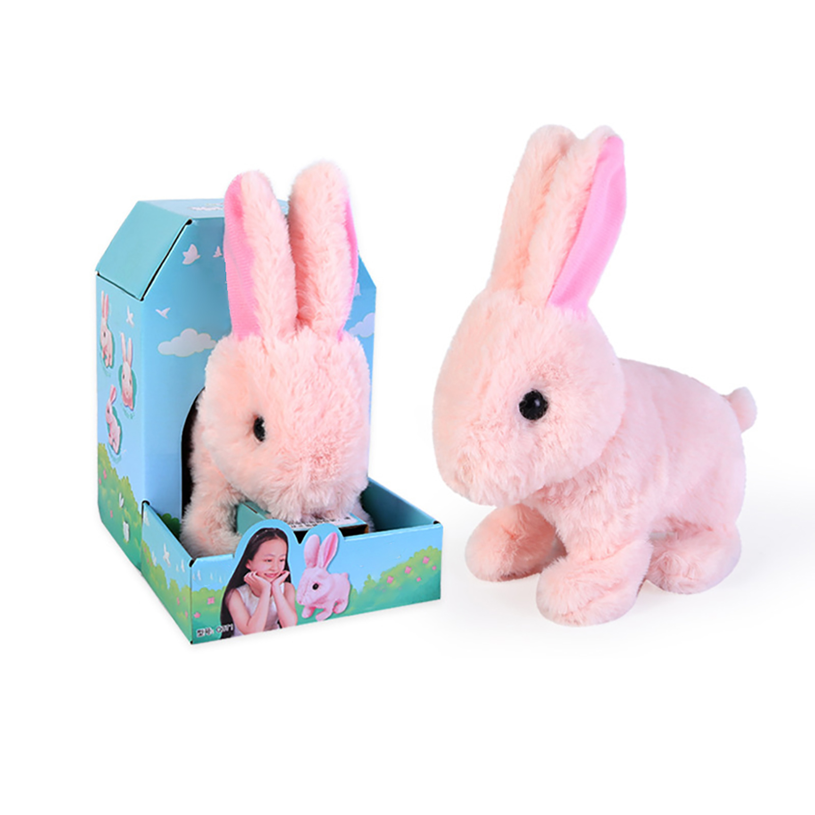 Electronic Cat Plush Toy Walking Lifelike Cat Doll With Sound Stuffed Kitten Interactive Toys