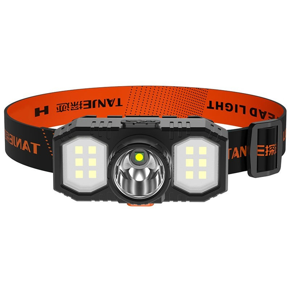 Outdoor Led Headlamp Mini Flashlight Cob USB Rechargeable Head-mounted Torch