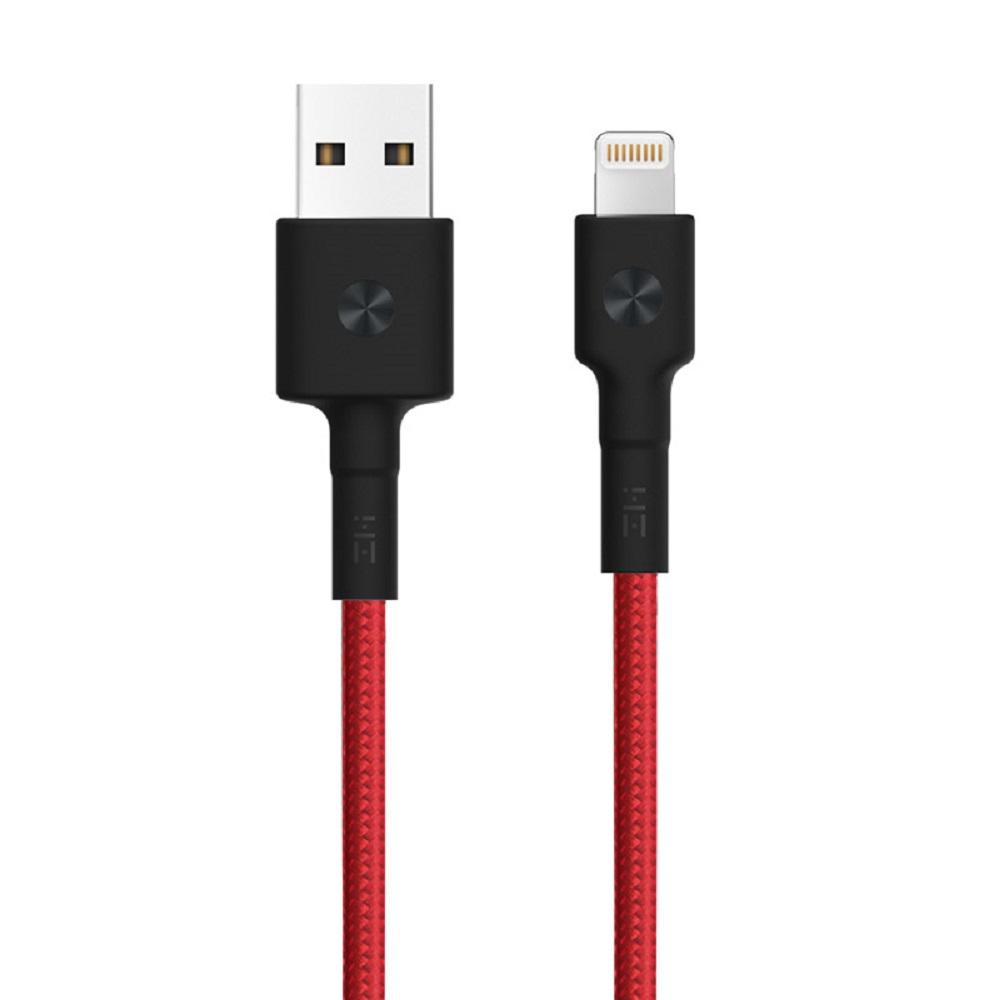 [US Direct] Original ZMI Lightning to USB-A Cable, iPhone Charger Cable, for iPad, iPod Touch and iPhone 8/8 Plus/X/XS/XS Max/XR/7/7 Plus/SE/6/6S (3.3 ft, Black) Red