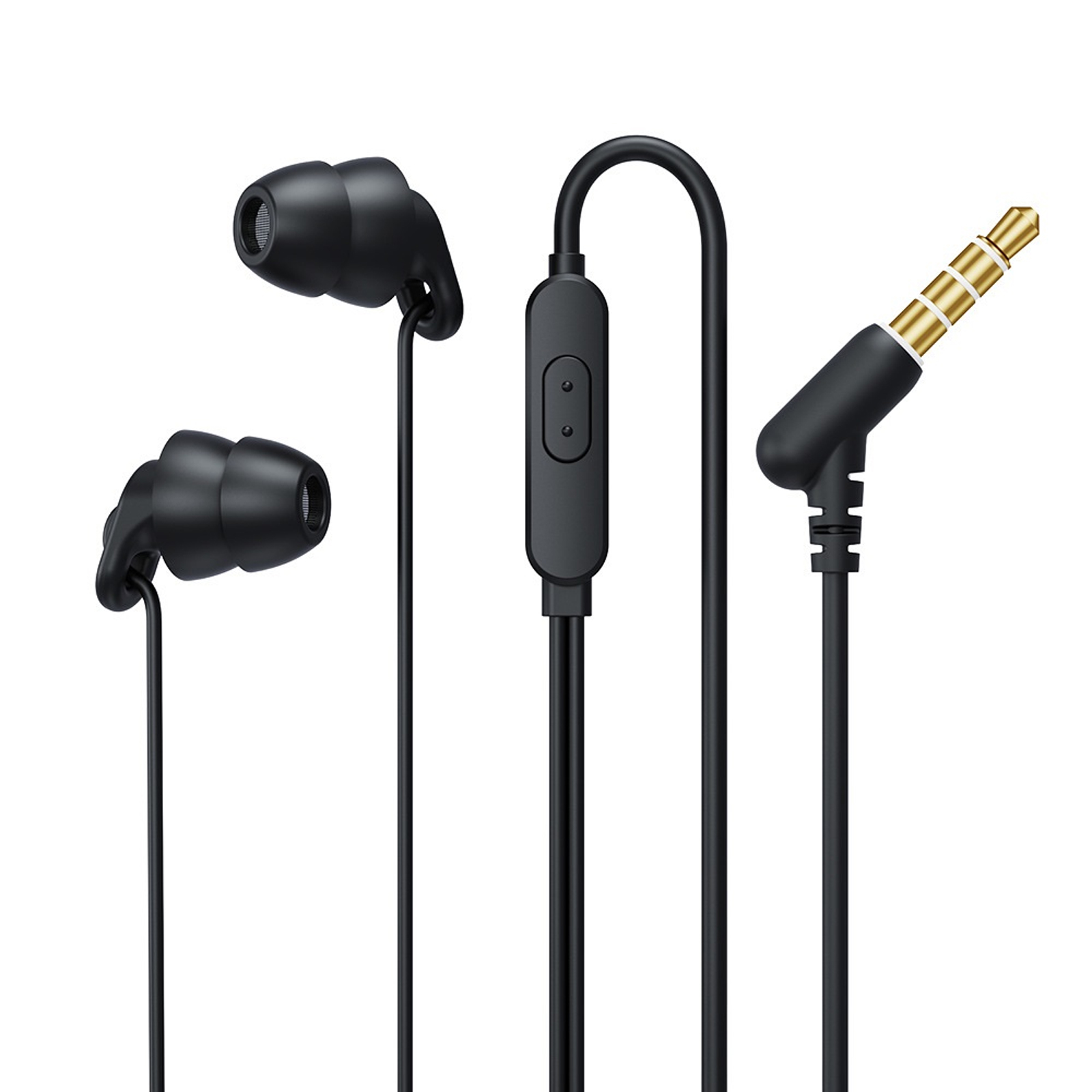 REMAX RM-518 Headphones Wired Microphone Earbud In-Ear Earphones Built-in Call Control Clear Audio